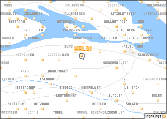 map of Wäldi