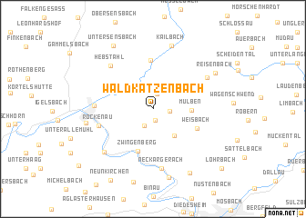 map of Waldkatzenbach