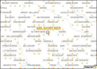 map of Waldkirchen