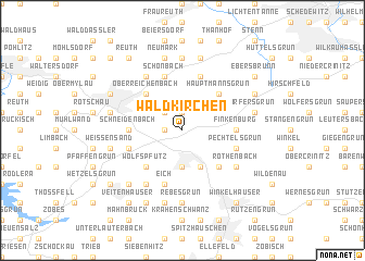 map of Waldkirchen