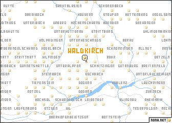 map of Waldkirch