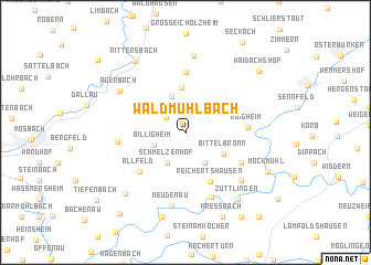 map of Waldmühlbach