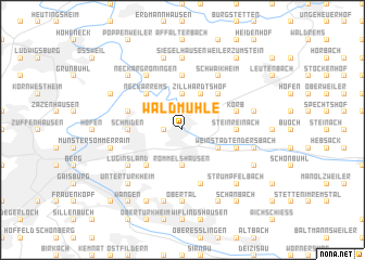 map of Waldmühle