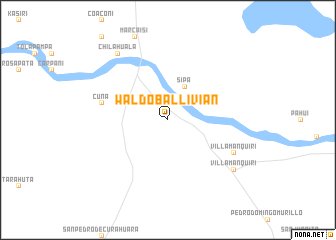 map of Waldo Ballivián