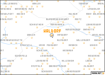 map of Waldorf