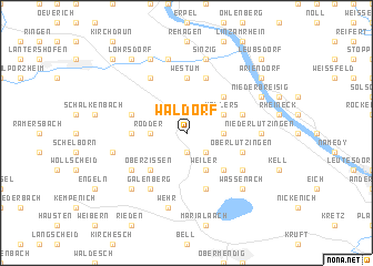 map of Waldorf