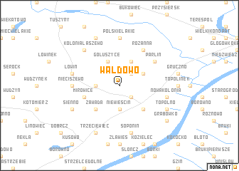 map of Wałdowo