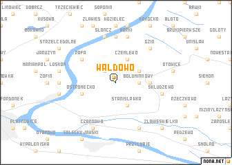 map of Wałdowo