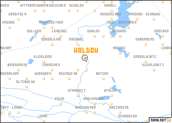 map of Waldow