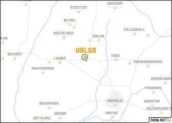 map of Waldo