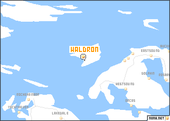 map of Waldron