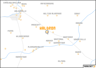 map of Waldron