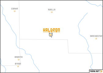 map of Waldron