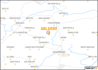 map of Waldron