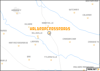 map of Waldrop Crossroads