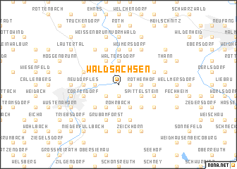 map of Waldsachsen