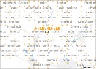 map of Waldsachsen