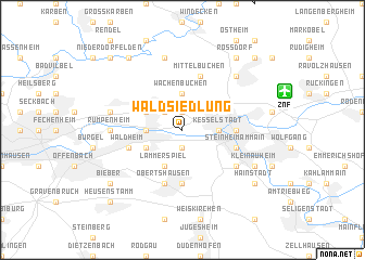 map of Waldsiedlung