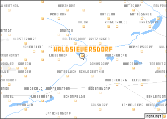 map of Waldsieversdorf