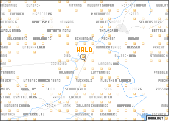 map of Wald