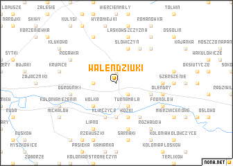 map of Walendziuki