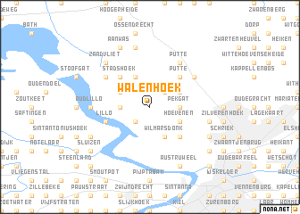 map of Walenhoek