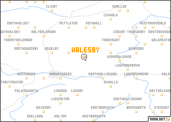 map of Walesby