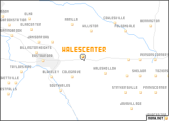 map of Wales Center