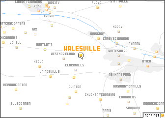 map of Walesville