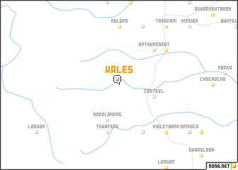 map of Wales