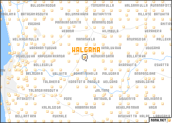 map of Walgama