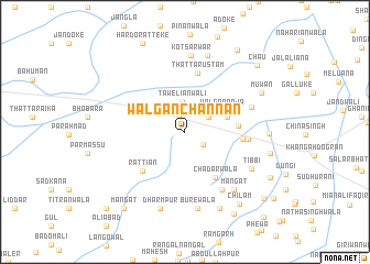 map of Walgan Channan