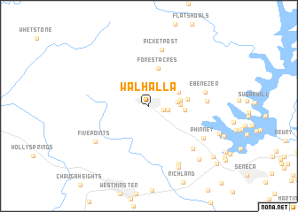 map of Walhalla