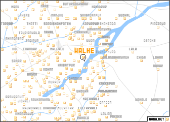 map of Walhe