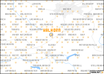 map of Walhorn