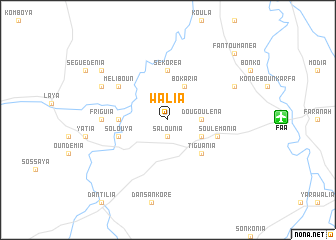 map of Walia