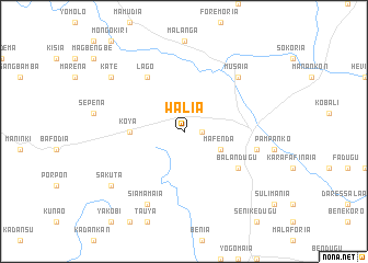 map of Walia