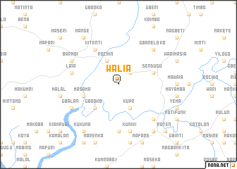 map of Walia