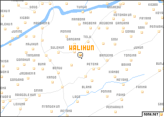 map of Walihun