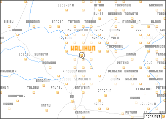 map of Walihun