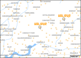 map of Wālīpur