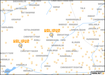 map of Walīpur