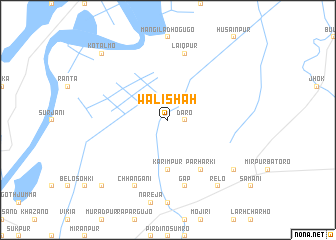 map of Wāli Shāh