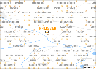 map of Waliszew