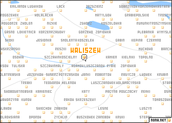 map of Waliszew