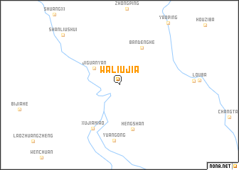 map of Waliujia