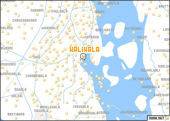 map of Wāliwāla