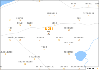 map of Wali