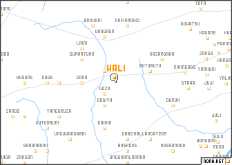 map of Wali