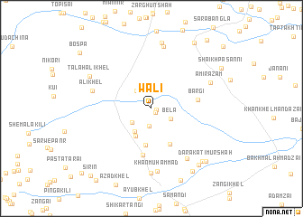 map of Wāli